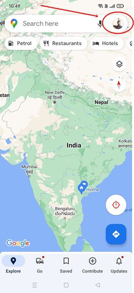 how to turn off timeline in google maps