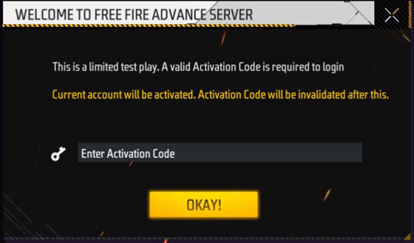 Free Fire Advance Server APK Download & Activation Code