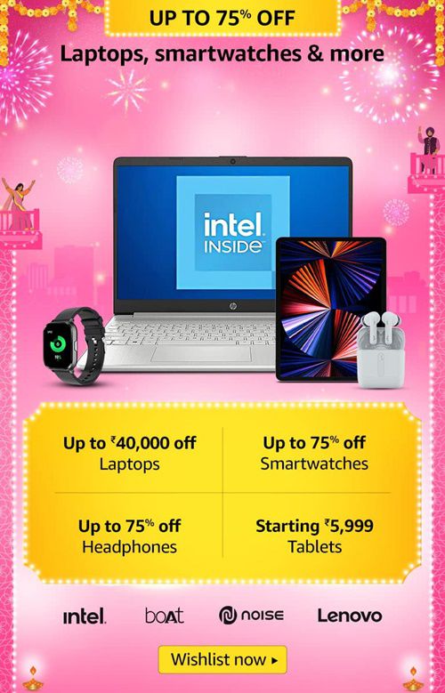Great-Indian-Festival-Sale-Offers-Discounts-on-laptops-watches