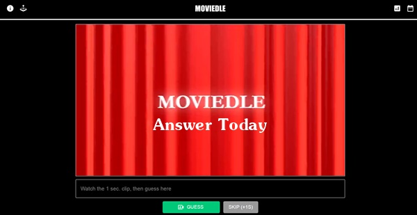 Moviedle Answer Today