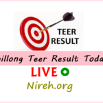 Shillong TEER Results Today