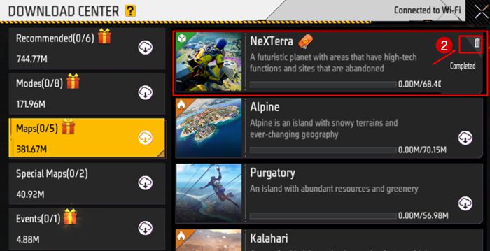 How To RemoveDisable NeXTerra Map in Free Fire Max & Free Fire