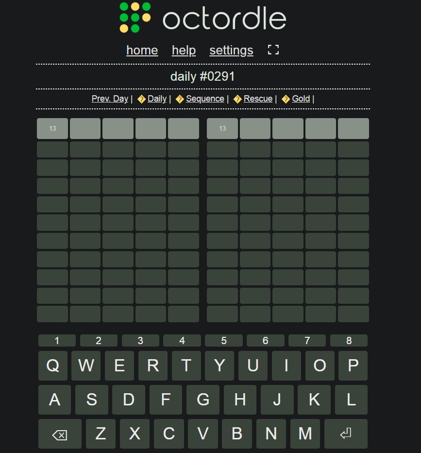 Octordle Answer