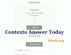 Contexto Answer Today